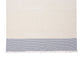 47" X 60" Blue and Ivory Cotton Woven Striped Throw Blanket with Fringe