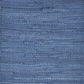 19" Set of Four Blue And Natural Solid With Border Cotton Placemats