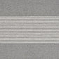 19" Set of Four Gray And White Striped Cotton Placemats