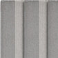 19" Set of Four Gray And White Striped Cotton Placemats