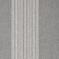 19" Set of Four Gray And White Striped Cotton Placemats