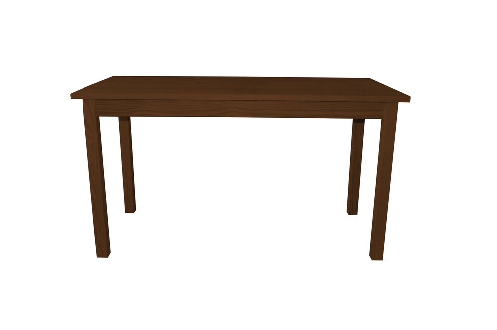 60" Raw Umber Solid Wood Dining Table