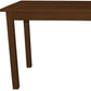 60" Raw Umber Solid Wood Dining Table