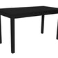60" Black Solid Wood Dining Table