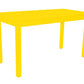 60" Yellow Solid Wood Dining Table