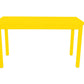 60" Yellow Solid Wood Dining Table