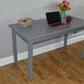 60" Gray Solid Wood Dining Table