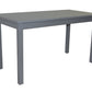 60" Gray Solid Wood Dining Table