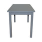 60" Gray Solid Wood Dining Table