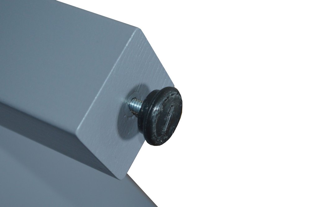 60" Gray Solid Wood Dining Table