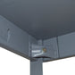 60" Gray Solid Wood Dining Table