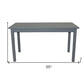 60" Gray Solid Wood Dining Table