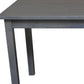 60" Gray Solid Wood Dining Table