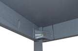 60" Dark Gray Solid Wood Dining Table