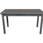 60" Dark Gray Solid Wood Dining Table