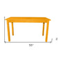 60" Goldenrod Solid Wood Dining Table
