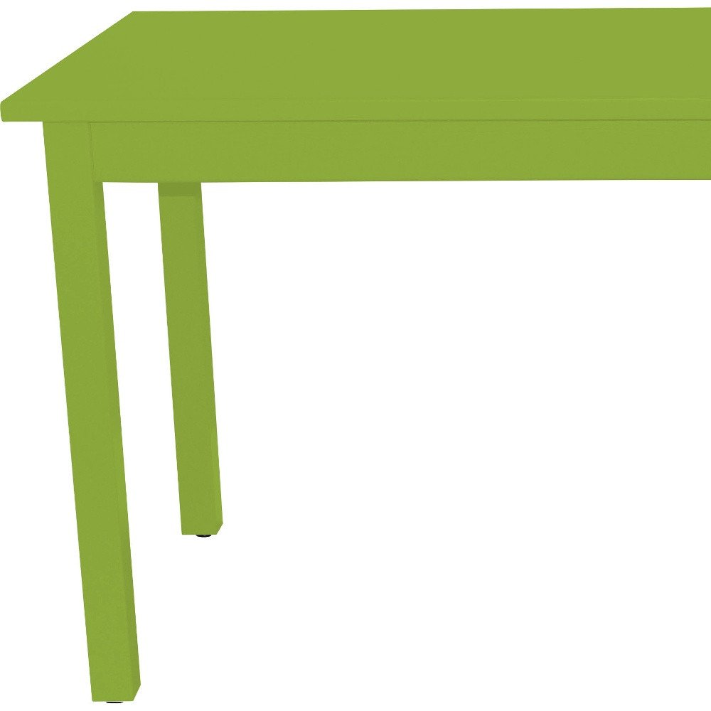 60" Chartreuse Solid Wood Dining Table