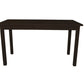 60" Dark Brown Solid Wood Dining Table