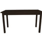 60" Dark Brown Solid Wood Dining Table