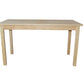 60" Natural Solid Wood Dining Table