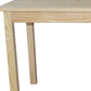60" Natural Solid Wood Dining Table