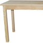 60" Natural Solid Wood Dining Table