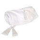 60" X 50" White Woven Cotton Throw Blanket