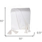 60" X 50" White Woven Cotton Throw Blanket