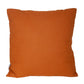 18" Terra Cotta Striped Cotton Throw Pillow With Texture