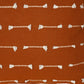 18" Terra Cotta Striped Cotton Throw Pillow With Texture
