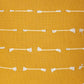 18" Yellow Striped Cotton Throw Pillow With Texture