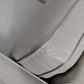 Gray Leather L Shaped Three Piece Corner Sectional