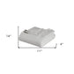 Queen Platinum Cotton Cable Knit Blanket