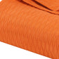 King Burnt Orange Cotton Woven Geometric Blanket