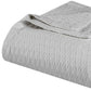 King Platinum Geometric Cotton Woven Blanket