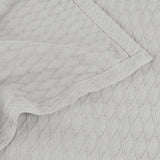 King Platinum Geometric Cotton Woven Blanket
