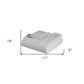Twin Platinum Cotton Cable Knit Blanket