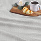 Twin Platinum Cotton Cable Knit Blanket