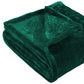 Queen Jungle Green Fleece Knitted Plush Blanket