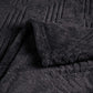 King Black Flannel Geometric Plush Blanket