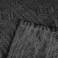 King Charcoal Fleece Knitted Plush Blanket