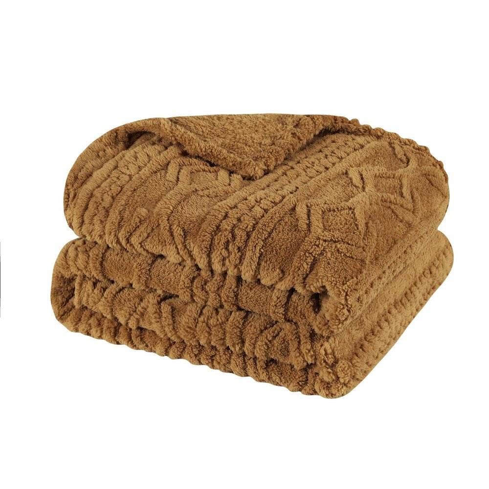 King Camel Fleece Knitted Plush Blanket
