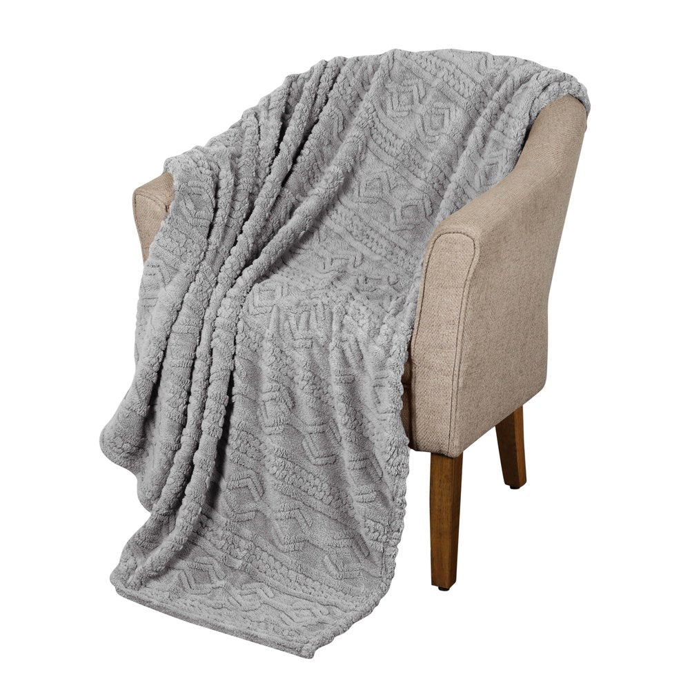 King Platinum Fleece Knitted Plush Blanket