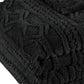 Twin Black Fleece Geometric Plush Blanket
