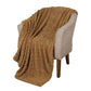 Twin Camel Fleece Geometric Plush Blanket