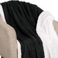 Queen Black Fleece Knitted Plush Blanket