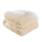 Queen Cream Fleece Geometric Plush Blanket