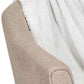 Queen White Fleece Knitted Plush Blanket
