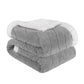 King Platinum Geometric Fleece Woven Plush Blanket