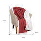 Twin Red And Orange Fleece Knitted Plush Blanket